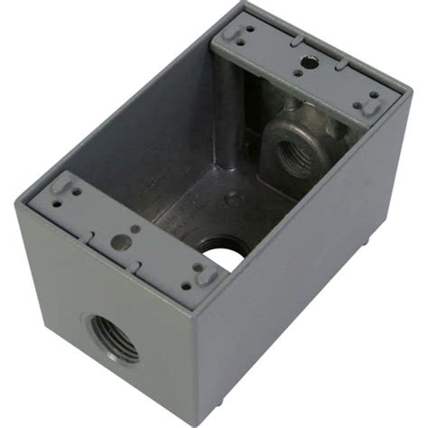 deepest one gang metal electrical box home depot|single gang weatherproof outlet box.